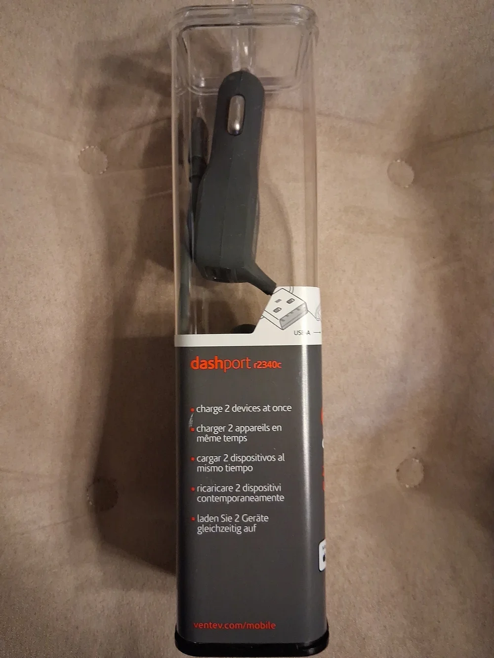 Ventev dashport 2 USB-A + Lighting For iPhone/ iPad /iPod 3.4A 17W NIB